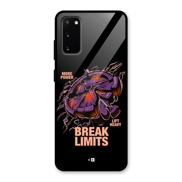 Break Limits Glass Back Case for Galaxy S20
