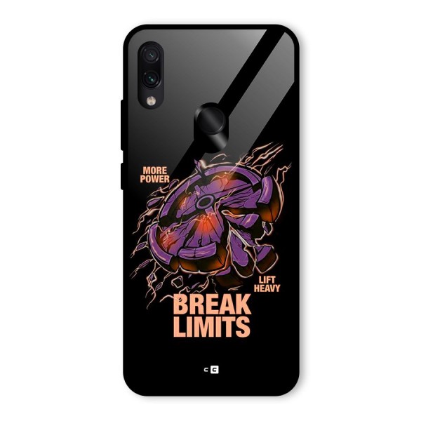 Break Limits Glass Back Case for Redmi Note 7S