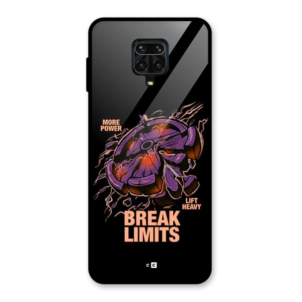 Break Limits Glass Back Case for Redmi Note 9 Pro Max