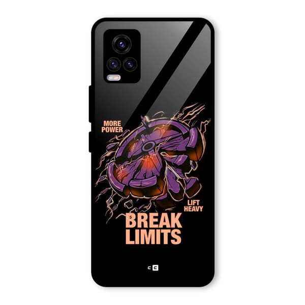 Break Limits Glass Back Case for Vivo V20 2021