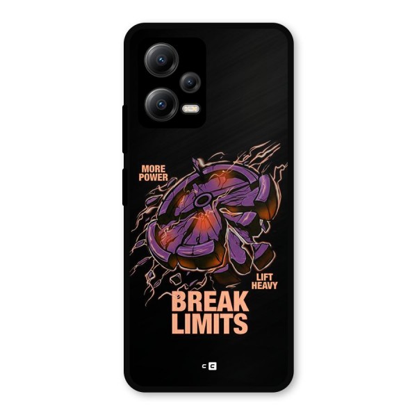Break Limits Metal Back Case for Poco X5