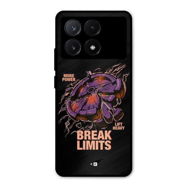 Break Limits Metal Back Case for Poco X6 Pro