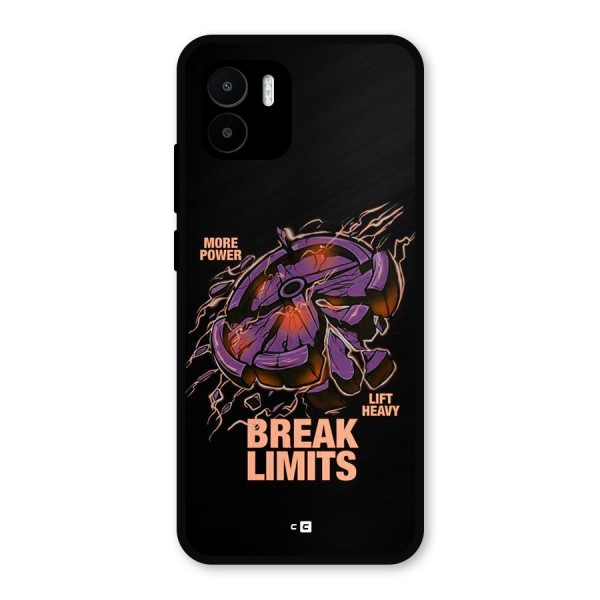 Break Limits Metal Back Case for Redmi A1