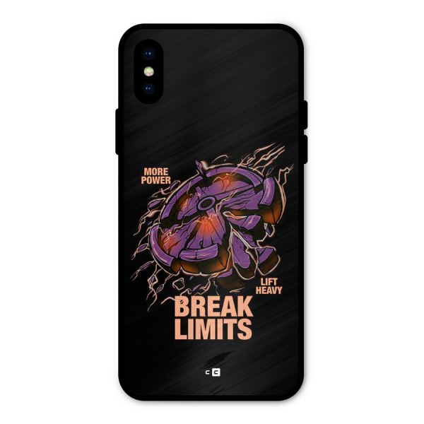 Break Limits Metal Back Case for iPhone XS