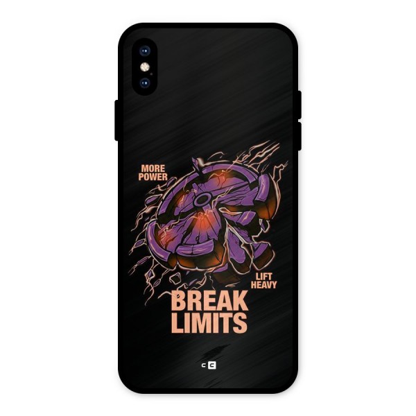 Break Limits Metal Back Case for iPhone XS Max