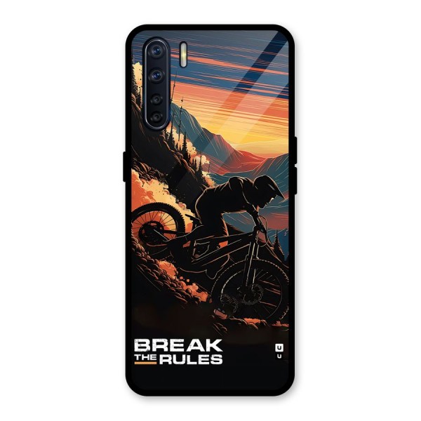 Break The Rules Glass Back Case for Oppo F15