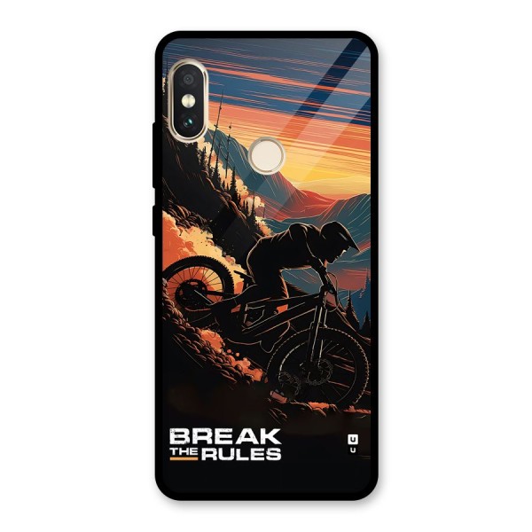 Break The Rules Glass Back Case for Redmi Note 5 Pro