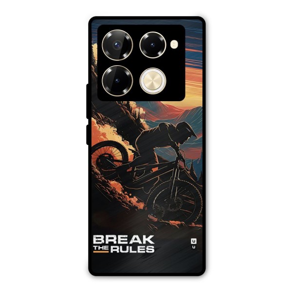 Break The Rules Metal Back Case for Infinix Note 40 Pro Plus