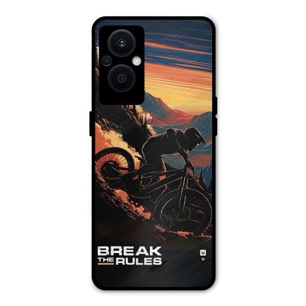 Break The Rules Metal Back Case for Oppo F21s Pro 5G
