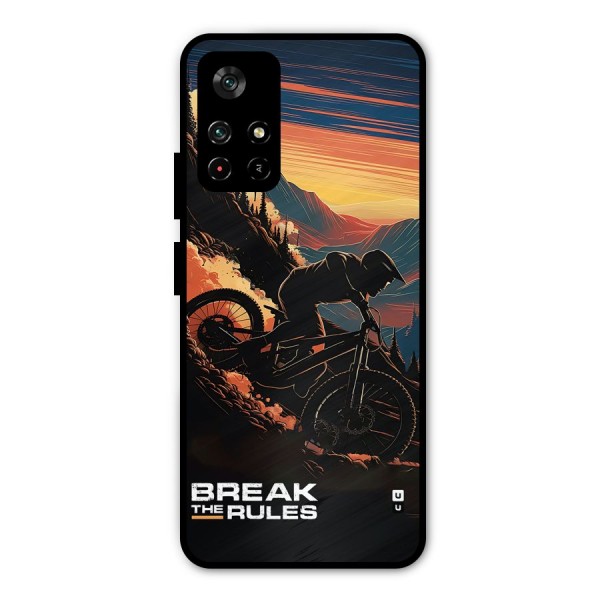 Break The Rules Metal Back Case for Poco M4 Pro 5G