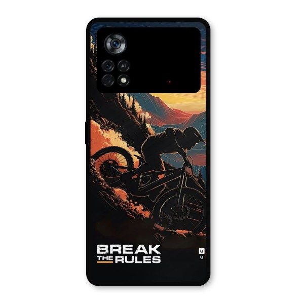 Break The Rules Metal Back Case for Poco X4 Pro 5G
