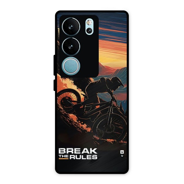 Break The Rules Metal Back Case for Vivo V29