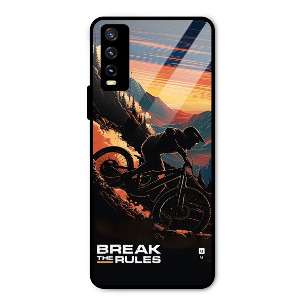 Break The Rules Metal Back Case for Vivo Y20i