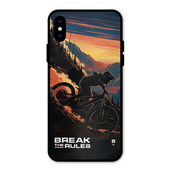Break The Rules Metal Back Case for iPhone XS