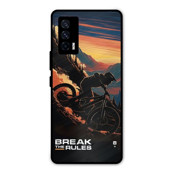 Break The Rules Metal Back Case for iQOO 7 5G