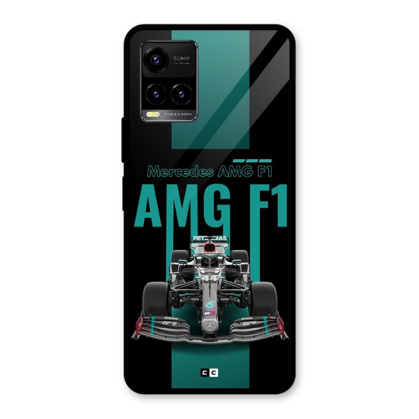 Brisk Car Glass Back Case for Vivo Y33s