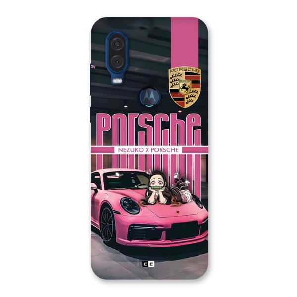 Bubble Race Car Back Case for Motorola One Vision