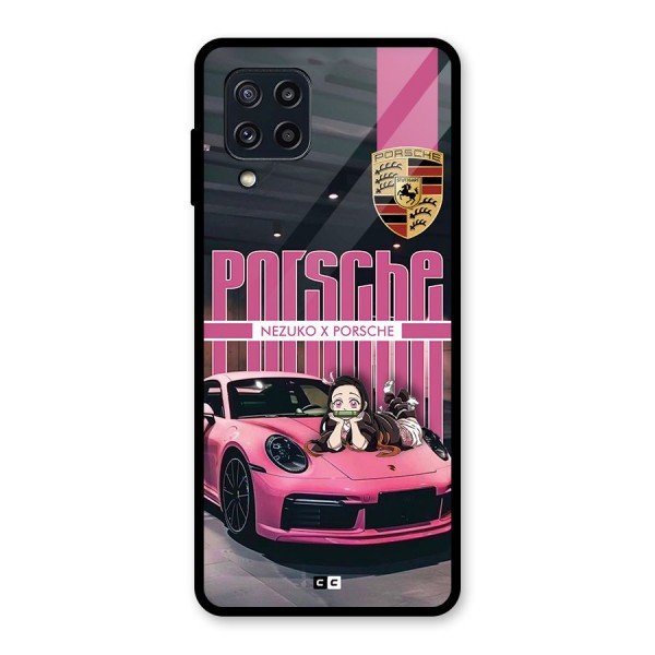Bubble Race Car Glass Back Case for Galaxy M32