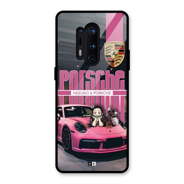 Bubble Race Car Glass Back Case for OnePlus 8 Pro