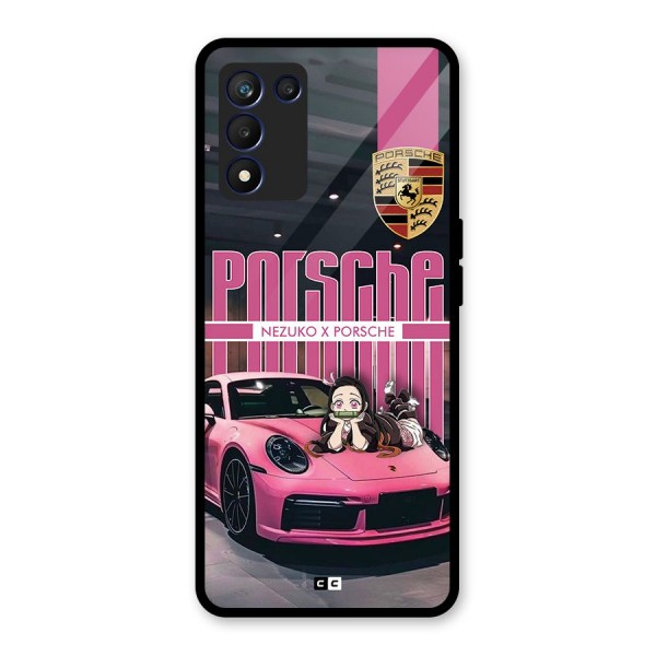 Bubble Race Car Glass Back Case for Realme 9 5G Speed