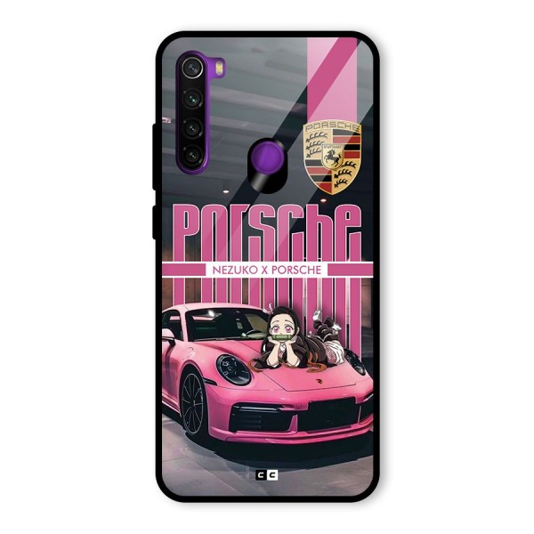 Bubble Race Car Glass Back Case for Redmi Note 8