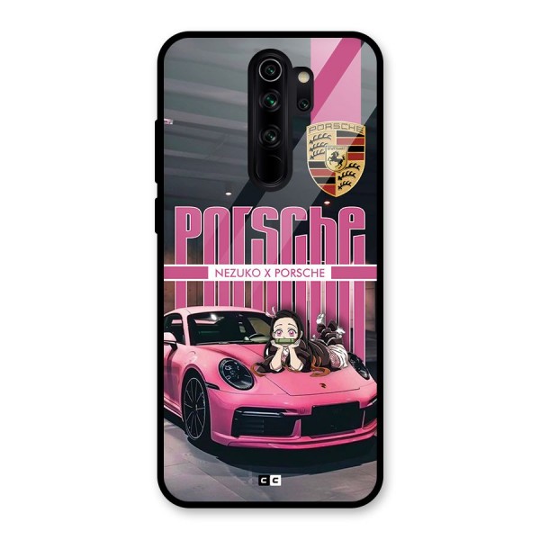 Bubble Race Car Glass Back Case for Redmi Note 8 Pro