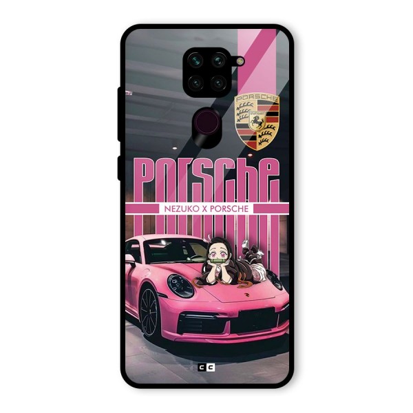 Bubble Race Car Glass Back Case for Redmi Note 9