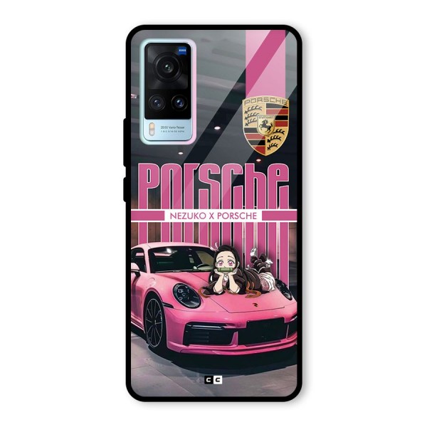 Bubble Race Car Glass Back Case for Vivo X60