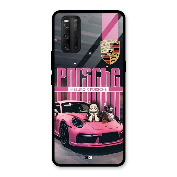 Bubble Race Car Glass Back Case for Vivo iQOO 3