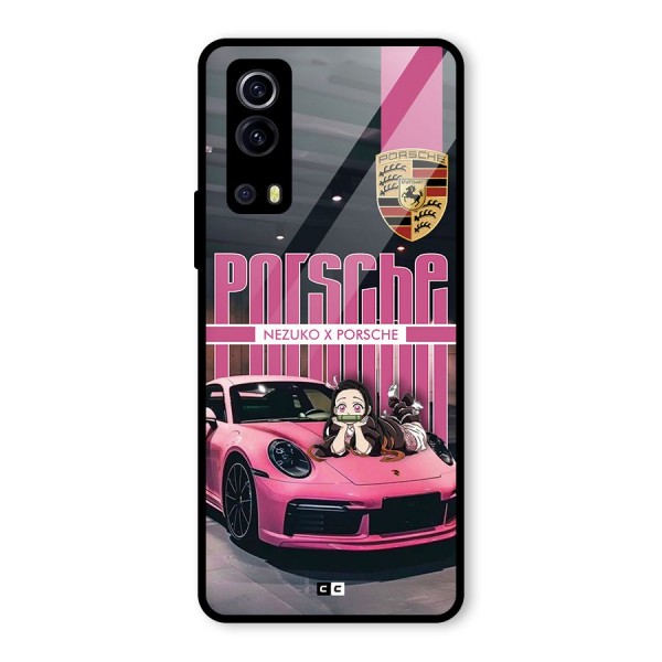 Bubble Race Car Glass Back Case for Vivo iQOO Z3