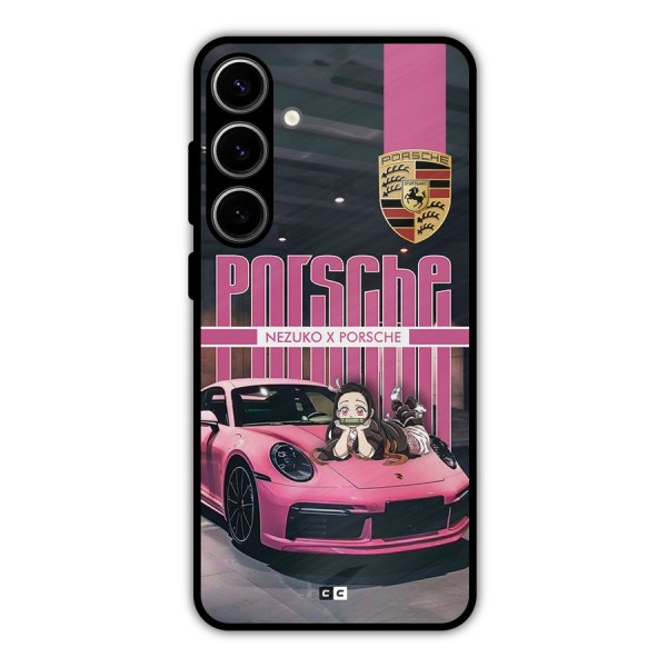 Bubble Race Car Metal Back Case for Galaxy S24 Plus