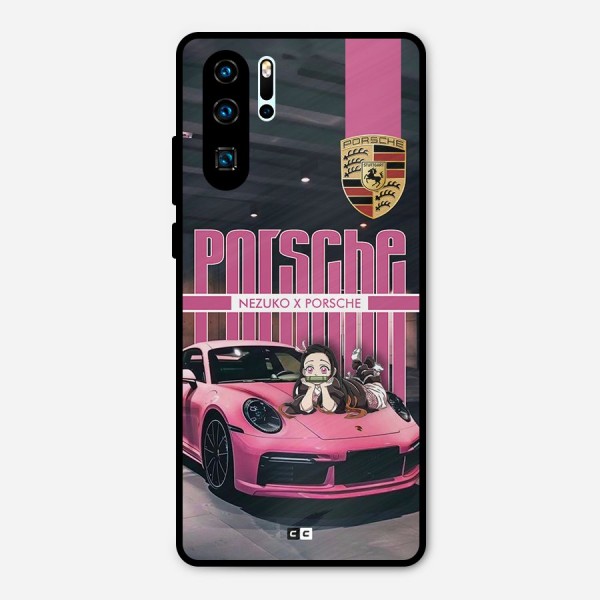 Bubble Race Car Metal Back Case for Huawei P30 Pro