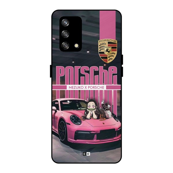 Bubble Race Car Metal Back Case for Oppo F19s