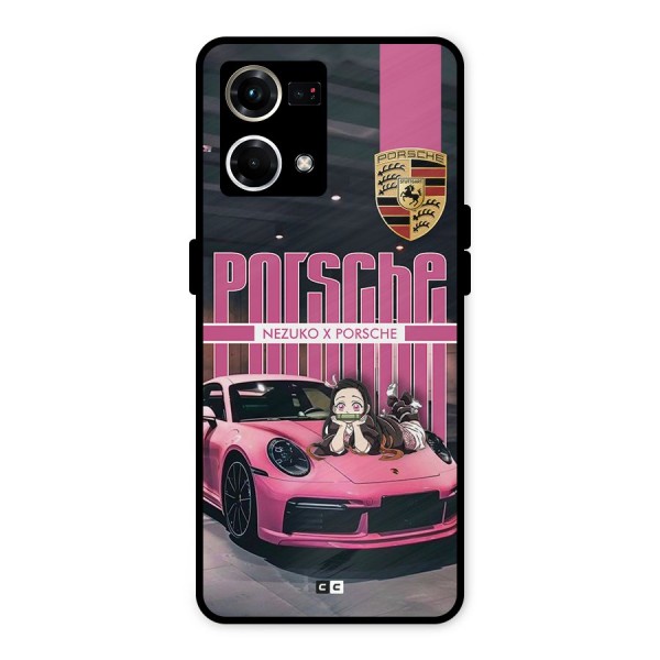 Bubble Race Car Metal Back Case for Oppo F21 Pro 4G