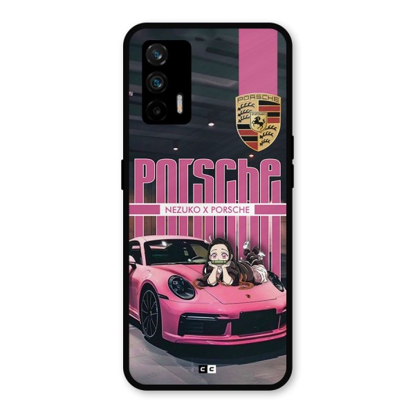 Bubble Race Car Metal Back Case for Realme GT 5G