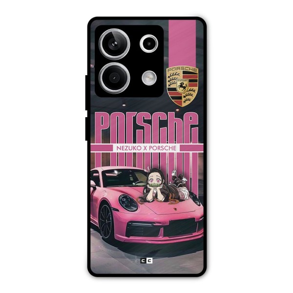Bubble Race Car Metal Back Case for Redmi Note 13 5G