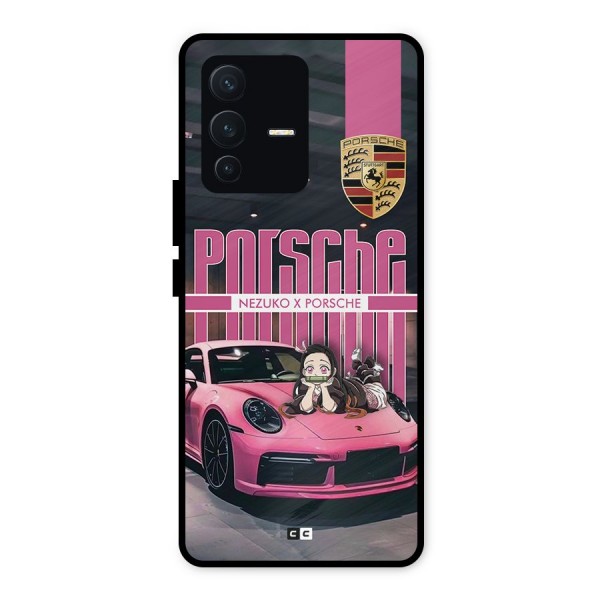 Bubble Race Car Metal Back Case for Vivo V23 5G