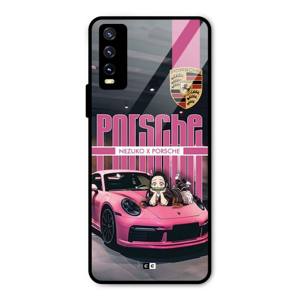 Bubble Race Car Metal Back Case for Vivo Y20i