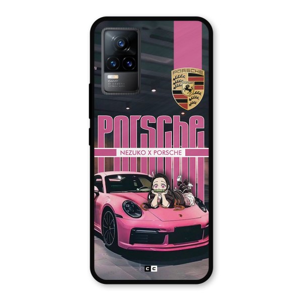 Bubble Race Car Metal Back Case for Vivo Y73