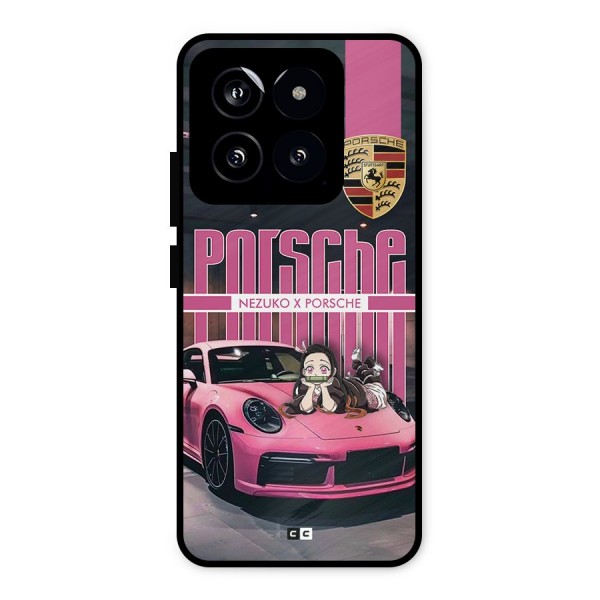 Bubble Race Car Metal Back Case for Xiaomi 14