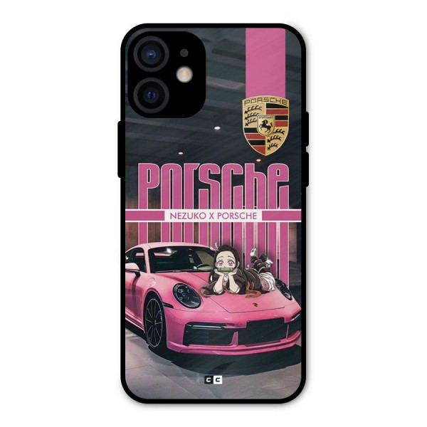 Bubble Race Car Metal Back Case for iPhone 12 Mini