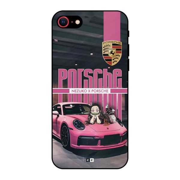 Bubble Race Car Metal Back Case for iPhone SE 2022