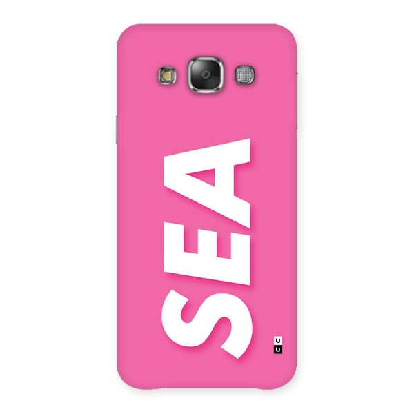 Bubble Sea Back Case for Galaxy E7
