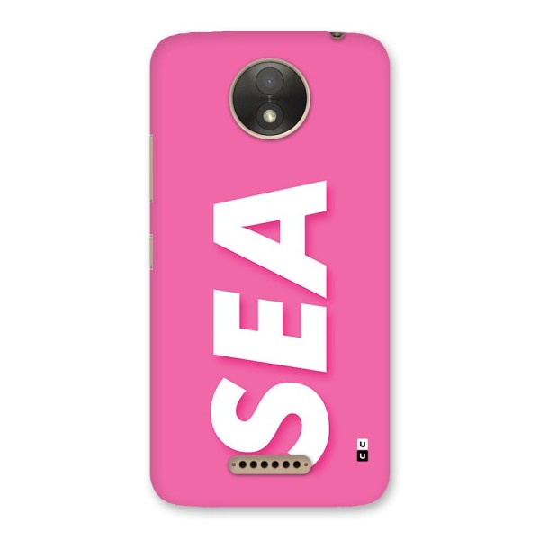 Bubble Sea Back Case for Moto C Plus