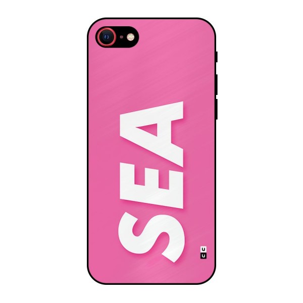 Bubble Sea Metal Back Case for iPhone SE 2022