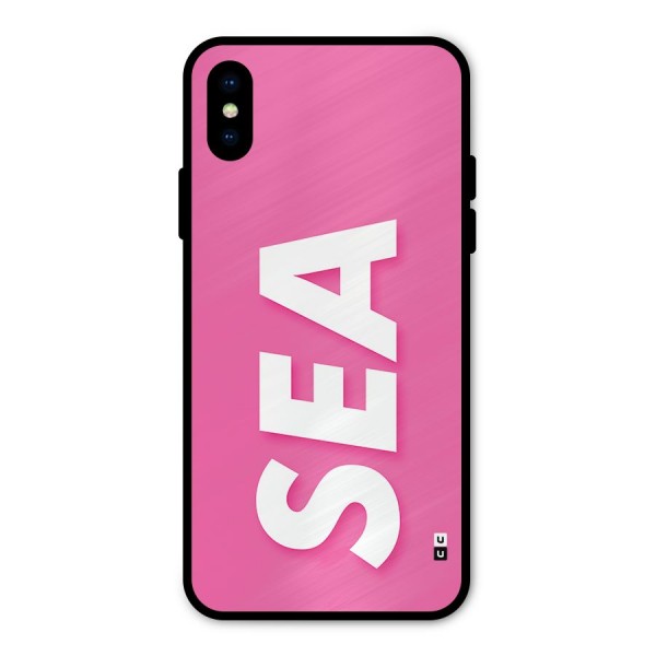 Bubble Sea Metal Back Case for iPhone XS