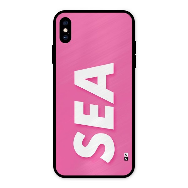 Bubble Sea Metal Back Case for iPhone XS Max