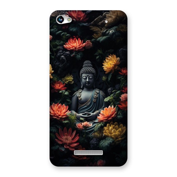 Buddha With Flower Back Case for Canvas Hue 2 A316