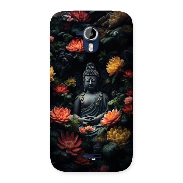 Buddha With Flower Back Case for Canvas Magnus A117