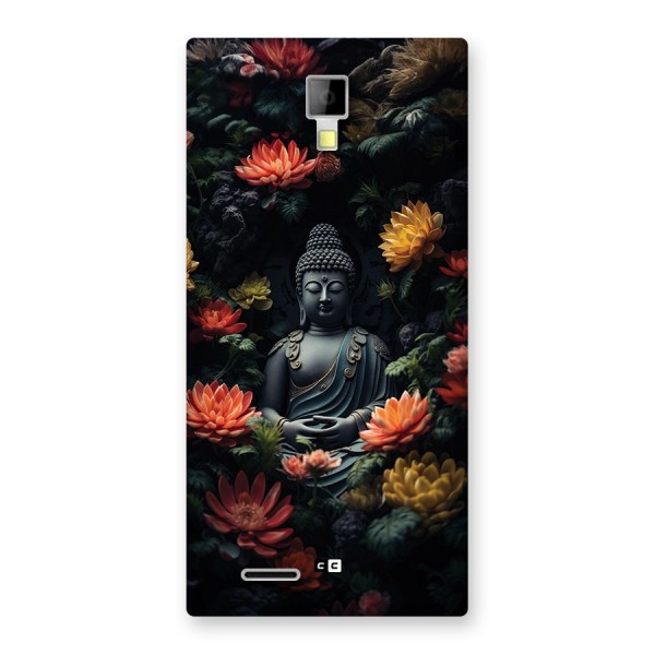 Buddha With Flower Back Case for Canvas Xpress A99